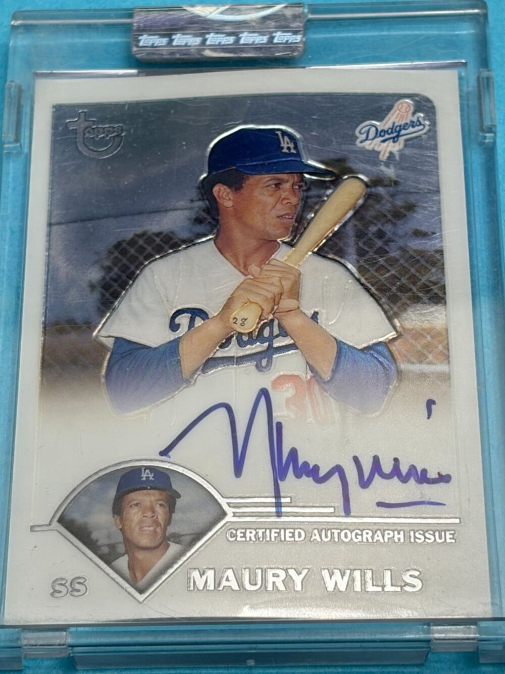 2003 Topps Retired Signature Edition Auto Autographs Maury Wills #TA-MW Dodgers
